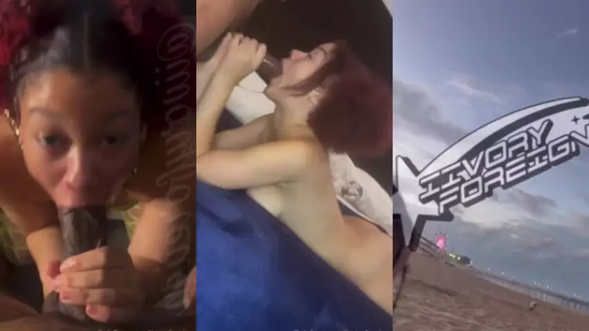 ivory foreign Brunette SEx BBC sloppy blowjob leaked video