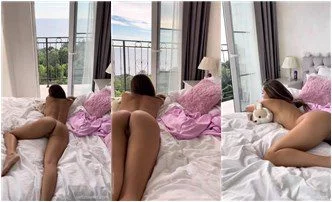 Selti Naked Silk Pajamas Photoshoot OnlyFans Video